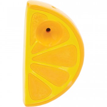 3.5" Orange Slice Ceramic Pipe - Wacky Bowlz [CP113]